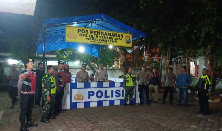 TNI-Polres Pamekasan Pastikan Keamanan Jelang Natal dan Tahun Baru