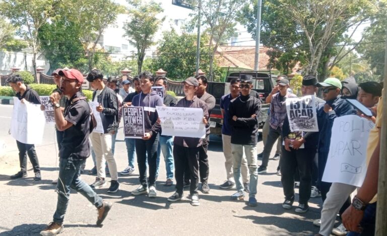 Aktivis HMI Demo Kriminal Marak, Kapolres Bangkalan Minta Tangkap Massa Aksi
