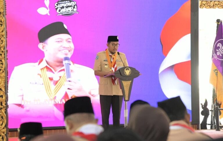 Lantik Mabicab Gerakan Pramuka, Bupati Sumenep: Pramuka Garda Terdepan Cegah Judi Online di Kalangan Pemuda