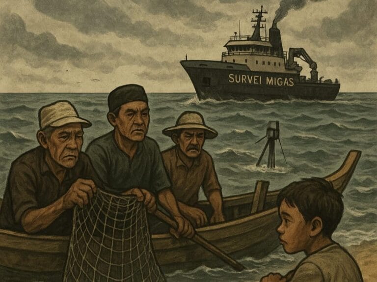 Korban Seismik Migas, Anak Nelayan Pantura Pamekasan Putus Kuliah Gegara Jaring Rusak